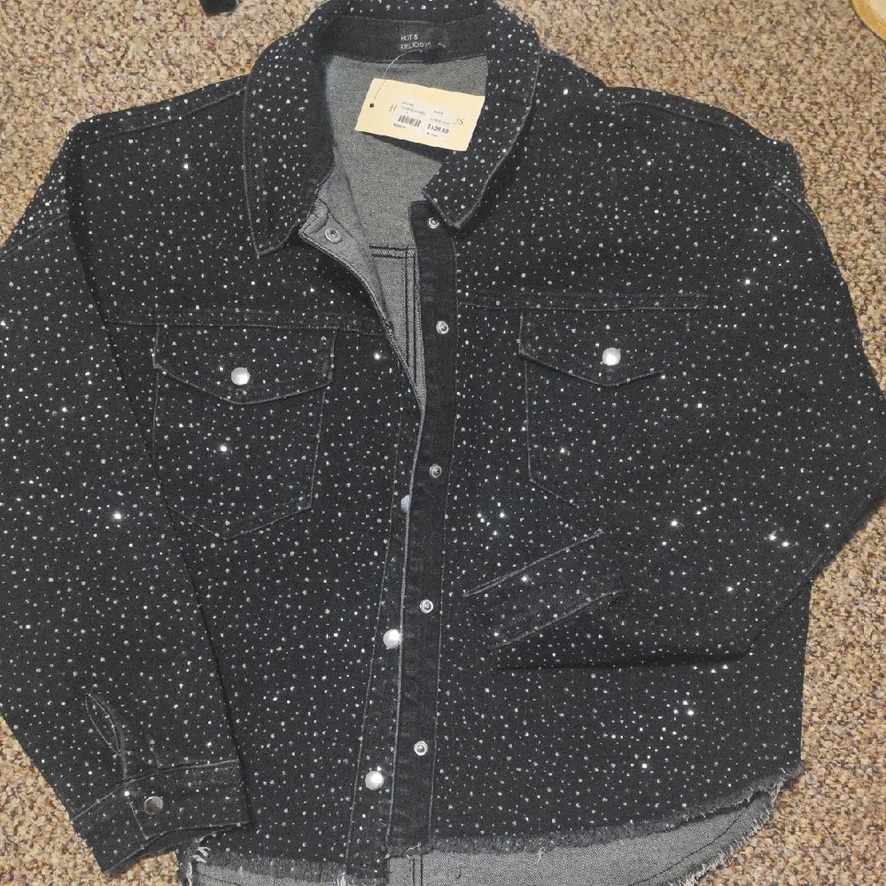 Hot & Delicious Black Sparkle Jacket